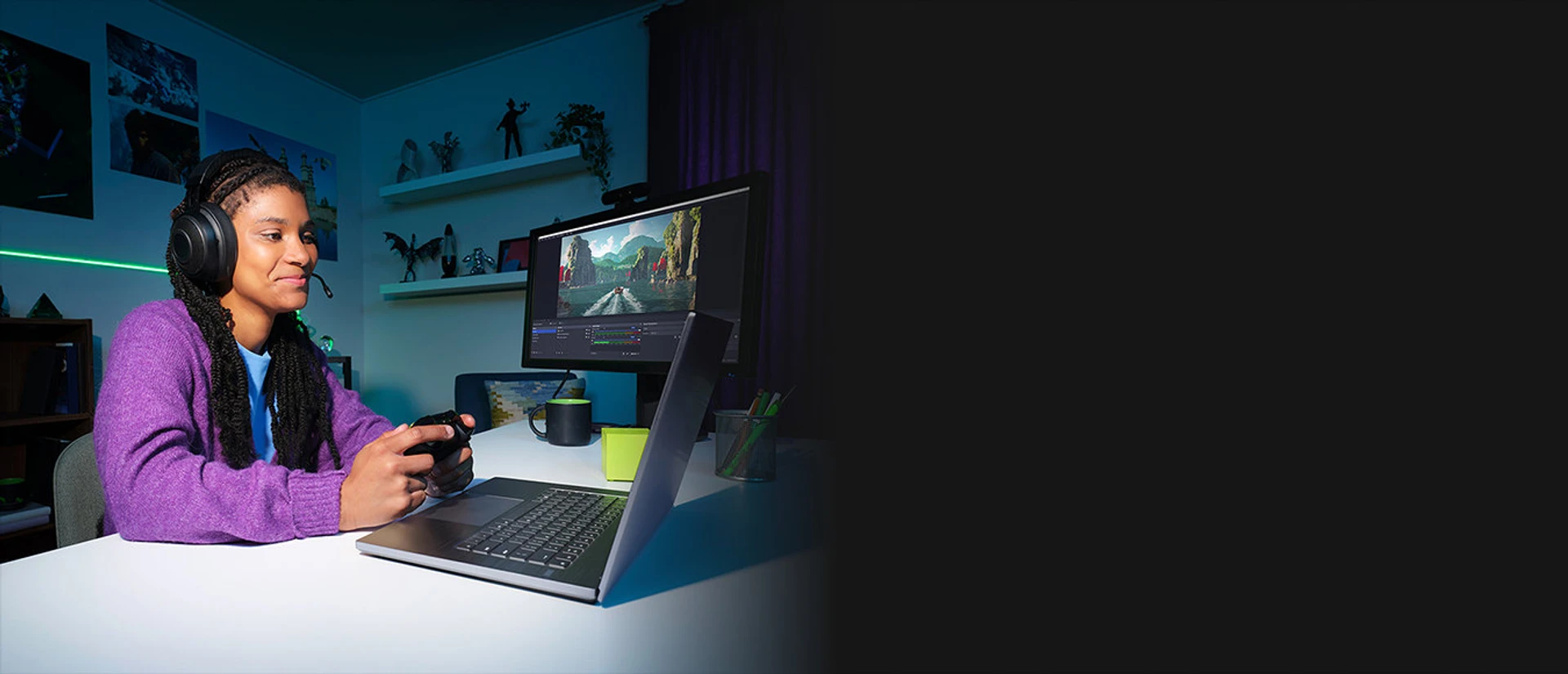 Gaming auf einem GeForce RTX-Laptop